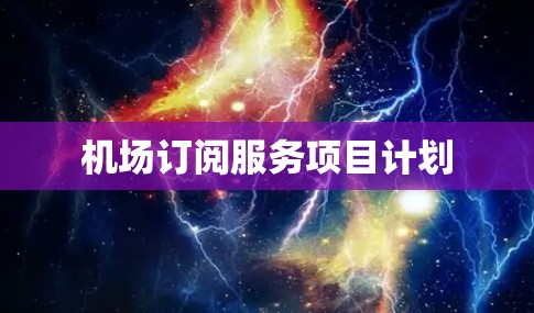 机场订阅服务项目计划